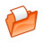 Folder red open Icon